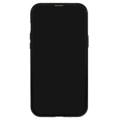 For iPhone 13 Pro 6.1 inch Straight Edge Privacy Case Double Sides Tempered Glass Back Frosted Magnetic Adsorption Metal Frame Safety Buckle Full Body Protection Phone Cover