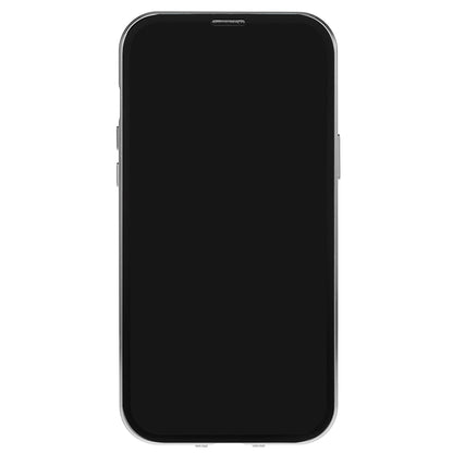For iPhone 13 Pro 6.1 inch Straight Edge Privacy Case Double Sides Tempered Glass Back Frosted Magnetic Adsorption Metal Frame Safety Buckle Full Body Protection Phone Cover