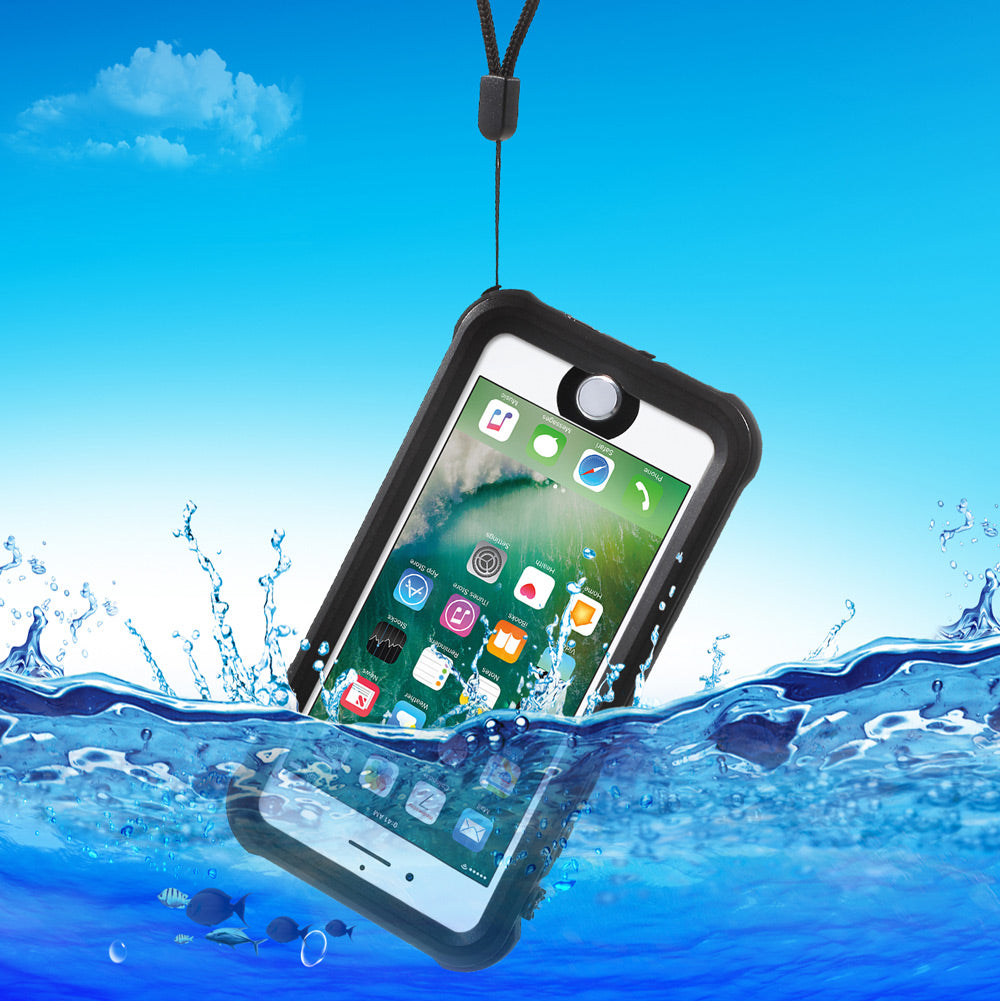 REDPEPPER PC + TPU Waterproof Case for iPhone SE (2020)/SE (2022)/8/7 4.7 inch IP68 Underwater Sealed Dust-proof Cover