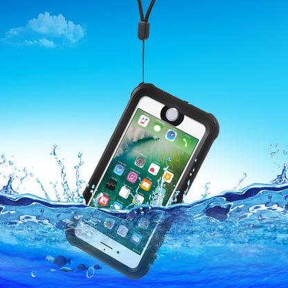 REDPEPPER PC + TPU Waterproof Case for iPhone SE (2020)/SE (2022)/8/7 4.7 inch IP68 Underwater Sealed Dust-proof Cover