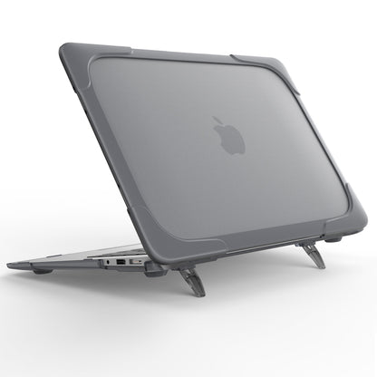 For Macbook Air 13.3 Inch See-through Full Protection PC TPU Case with Kickstand A1369/A1466