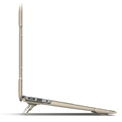 For Macbook Air 13.3 Inch See-through Full Protection PC TPU Case with Kickstand A1369/A1466