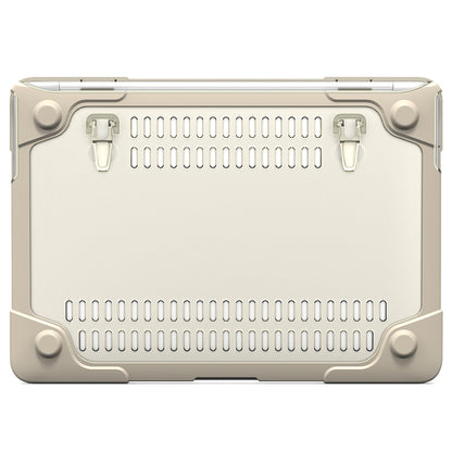 For Macbook Air 13.3 Inch See-through Full Protection PC TPU Case with Kickstand A1369/A1466