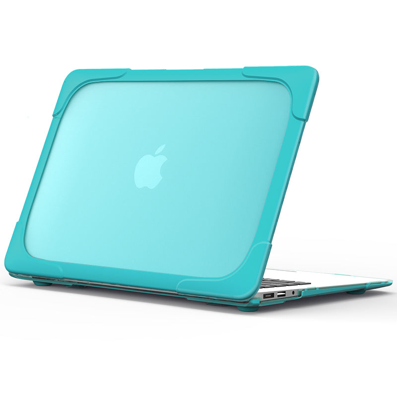 For Macbook Air 13.3 Inch See-through Full Protection PC TPU Case with Kickstand A1369/A1466