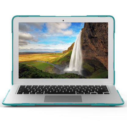 For Macbook Air 13.3 Inch See-through Full Protection PC TPU Case with Kickstand A1369/A1466