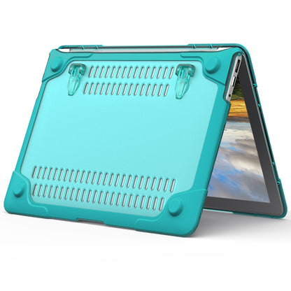 For Macbook Air 13.3 Inch See-through Full Protection PC TPU Case with Kickstand A1369/A1466