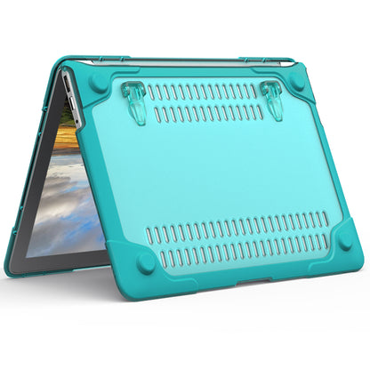 For Macbook Air 13.3 Inch See-through Full Protection PC TPU Case with Kickstand A1369/A1466