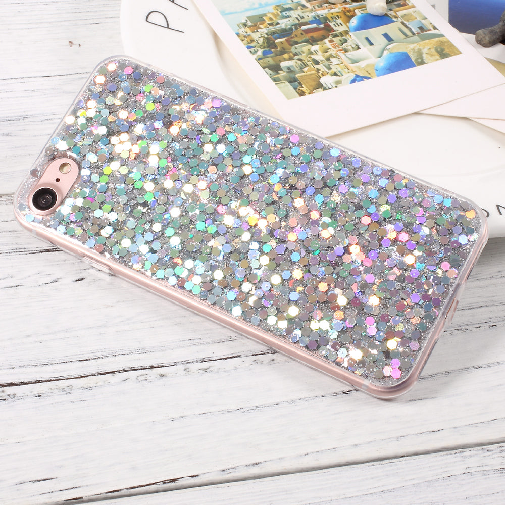 Glittering Sequins TPU Jelly Mobile Case for iPhone SE (2020)/SE (2022)/8/7 4.7 inch