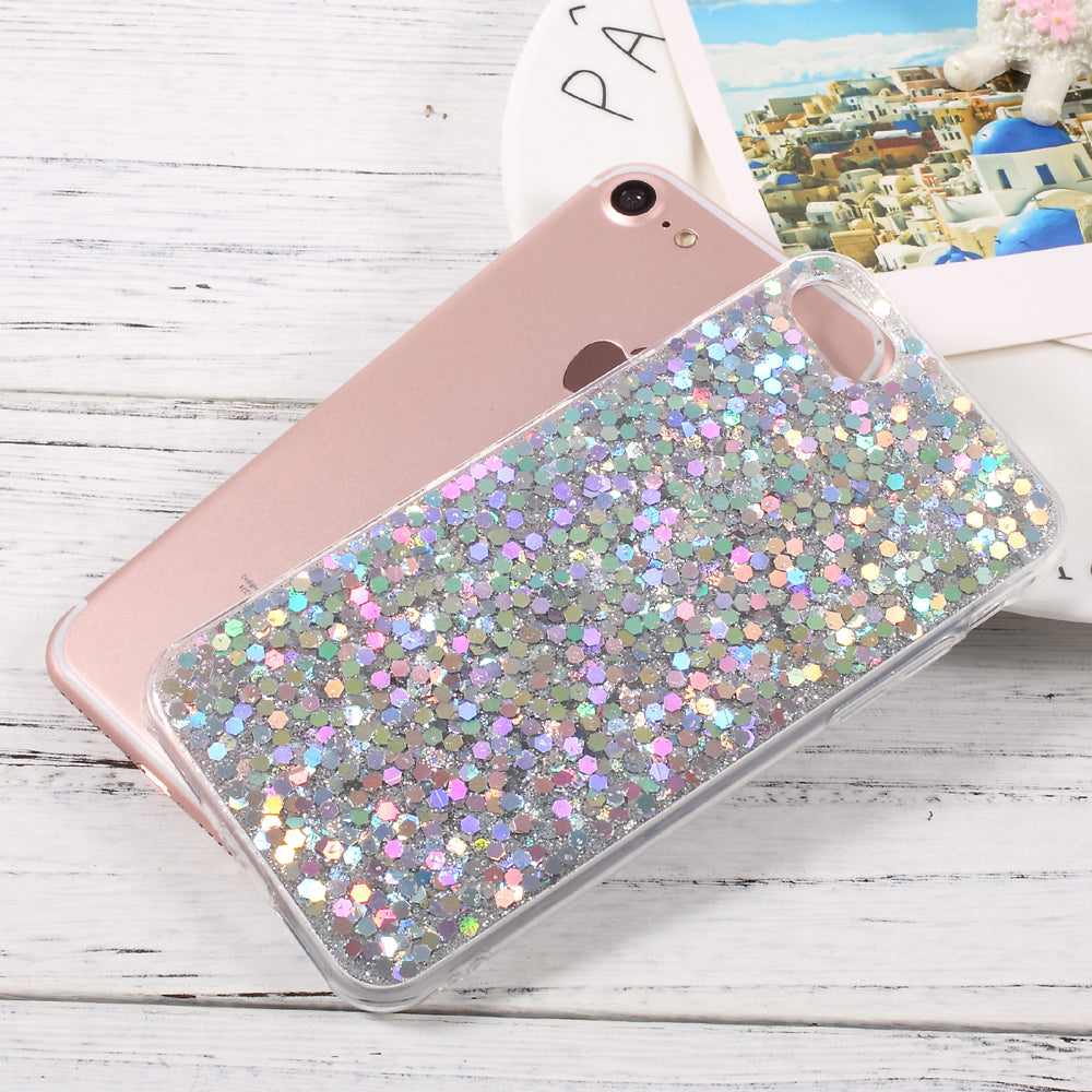 Glittering Sequins TPU Jelly Mobile Case for iPhone SE (2020)/SE (2022)/8/7 4.7 inch