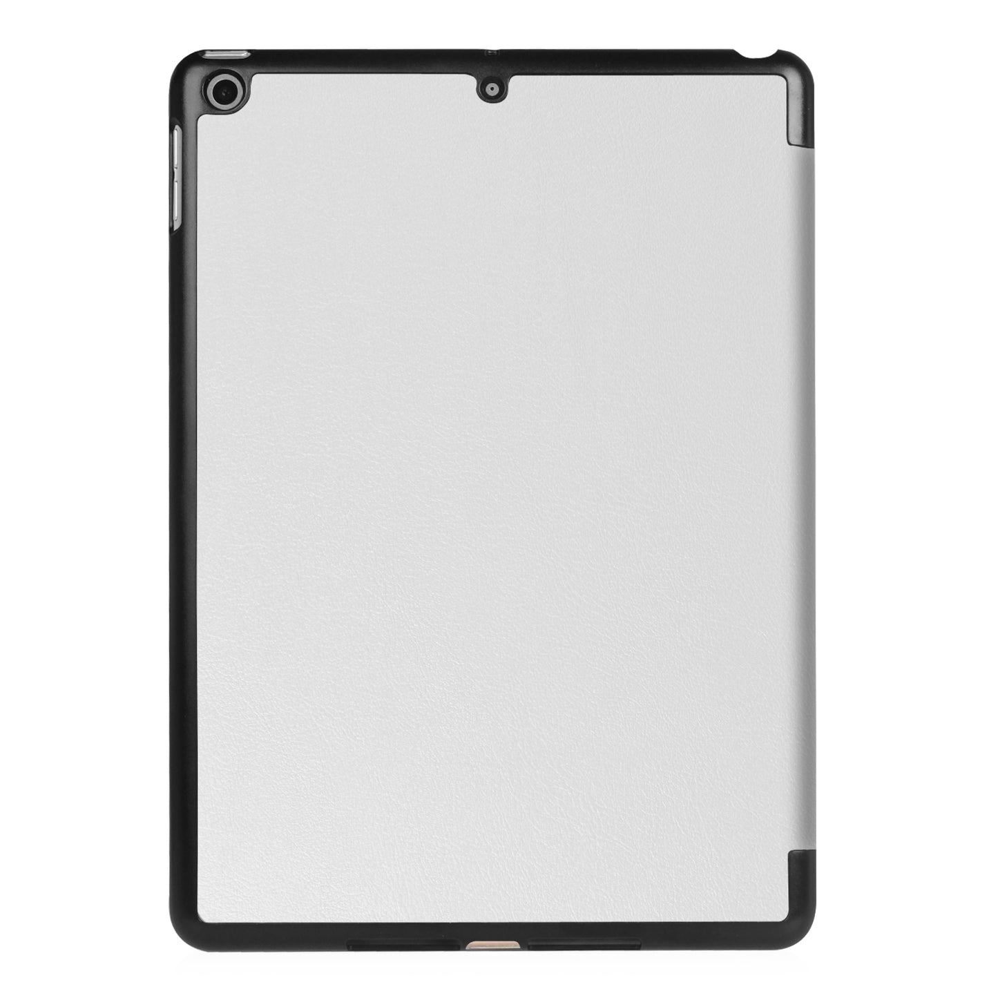 For iPad 9.7 (2018) / 9.7 (2017) Tri-fold Stand Lightweight Full Protection Smart Leather Tablet Case Cover