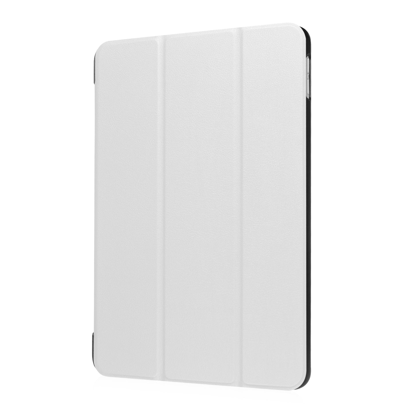 For iPad 9.7 (2018) / 9.7 (2017) Tri-fold Stand Lightweight Full Protection Smart Leather Tablet Case Cover