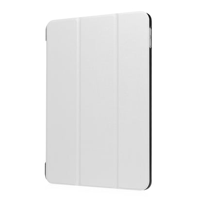 For iPad 9.7 (2018) / 9.7 (2017) Tri-fold Stand Lightweight Full Protection Smart Leather Tablet Case Cover