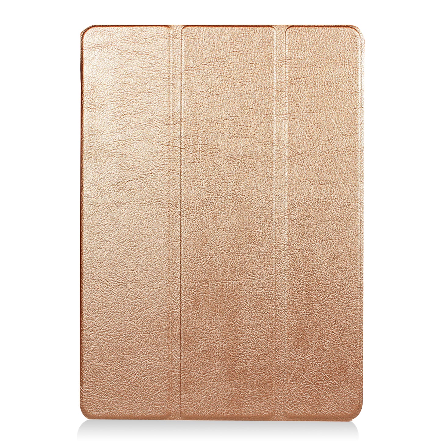 For iPad 9.7 (2018) / 9.7 (2017) Tri-fold Stand Lightweight Full Protection Smart Leather Tablet Case Cover