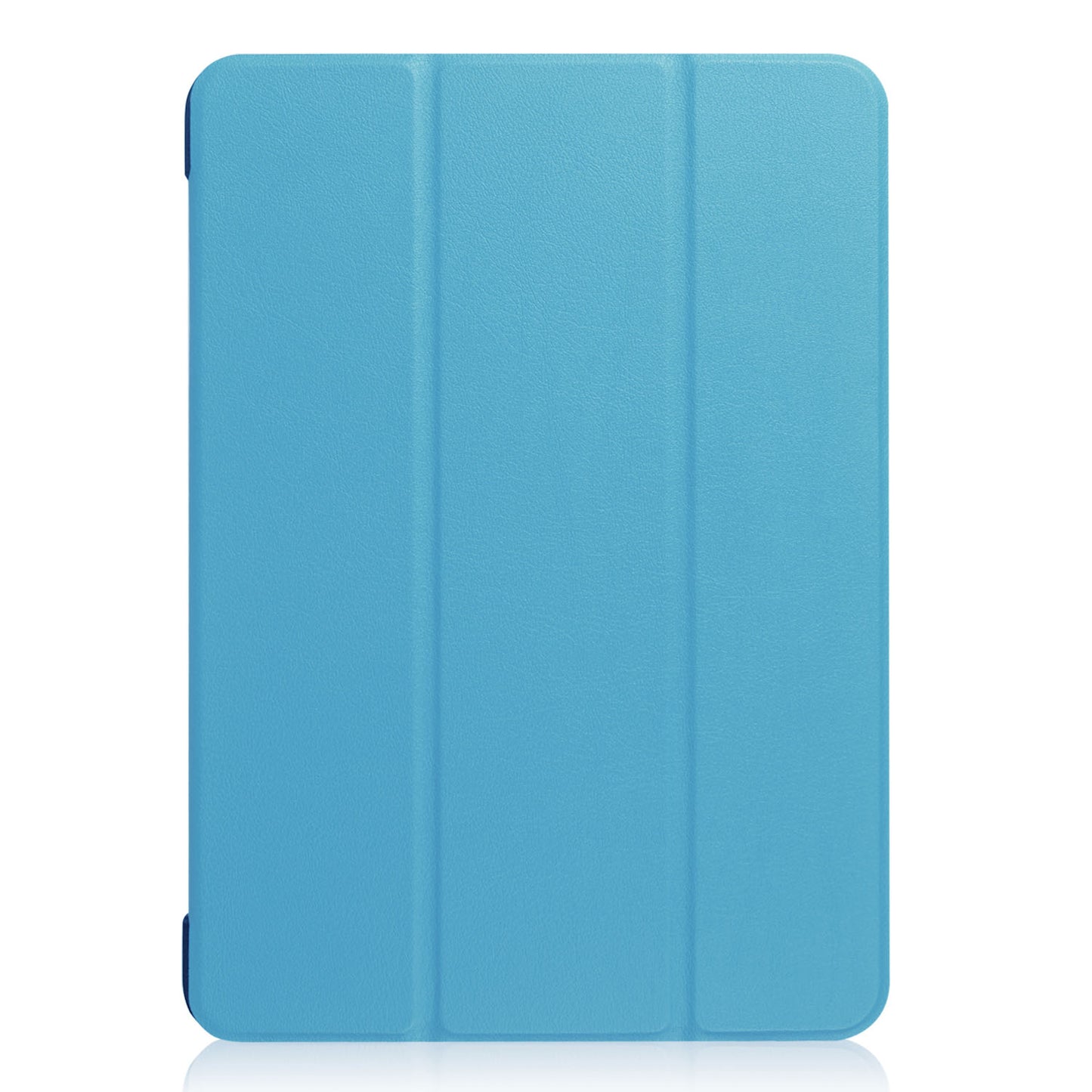 For iPad 9.7 (2018) / 9.7 (2017) Tri-fold Stand Lightweight Full Protection Smart Leather Tablet Case Cover