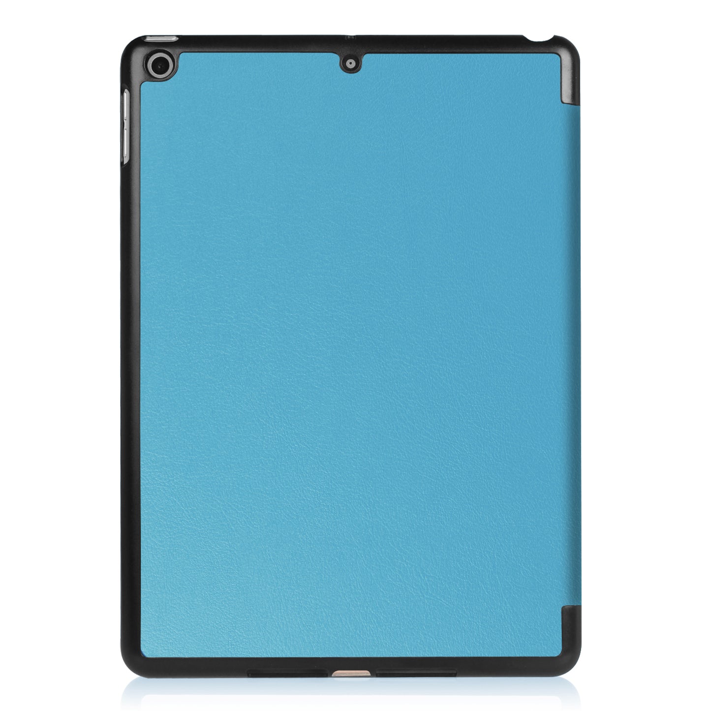 For iPad 9.7 (2018) / 9.7 (2017) Tri-fold Stand Lightweight Full Protection Smart Leather Tablet Case Cover