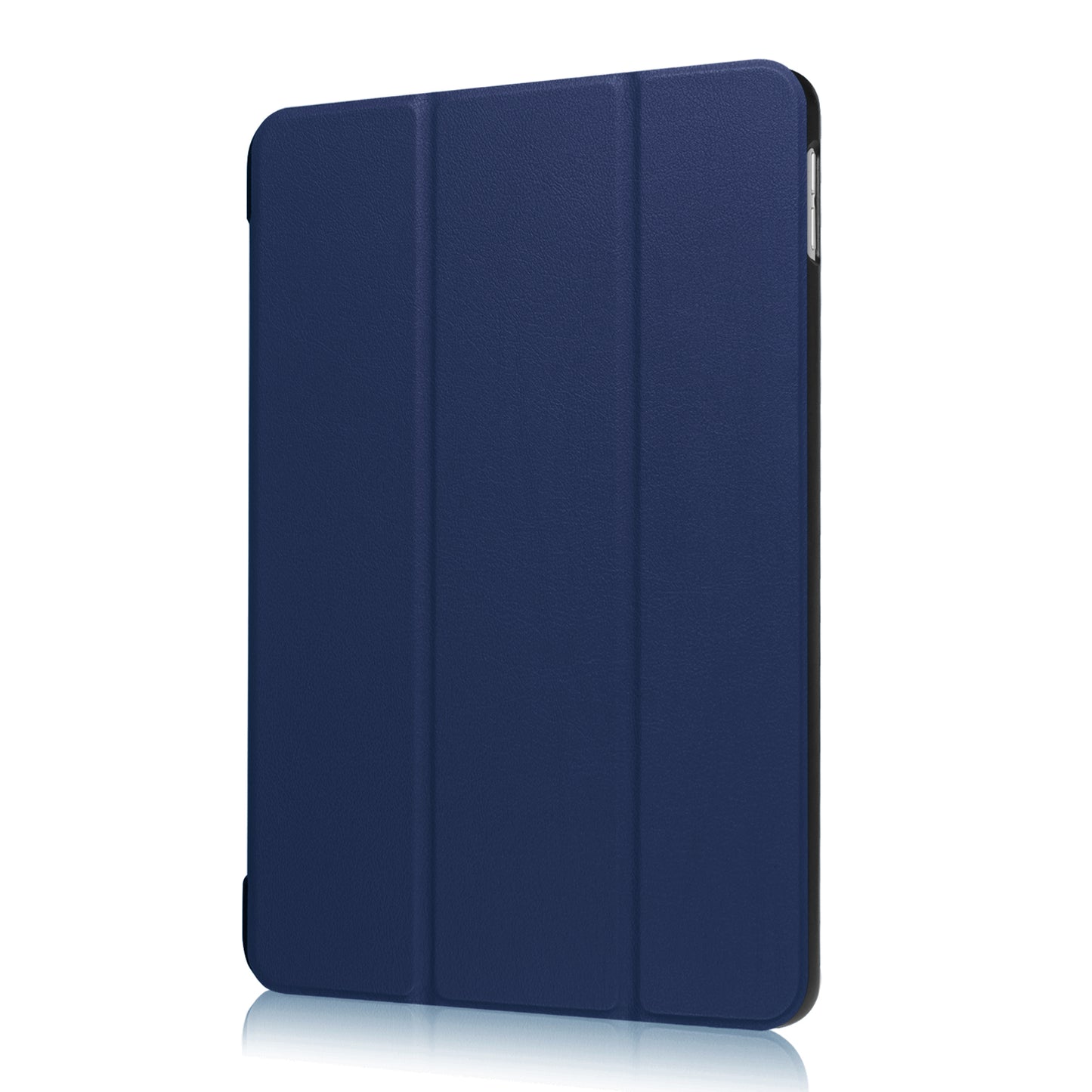 For iPad 9.7 (2018) / 9.7 (2017) Tri-fold Stand Lightweight Full Protection Smart Leather Tablet Case Cover