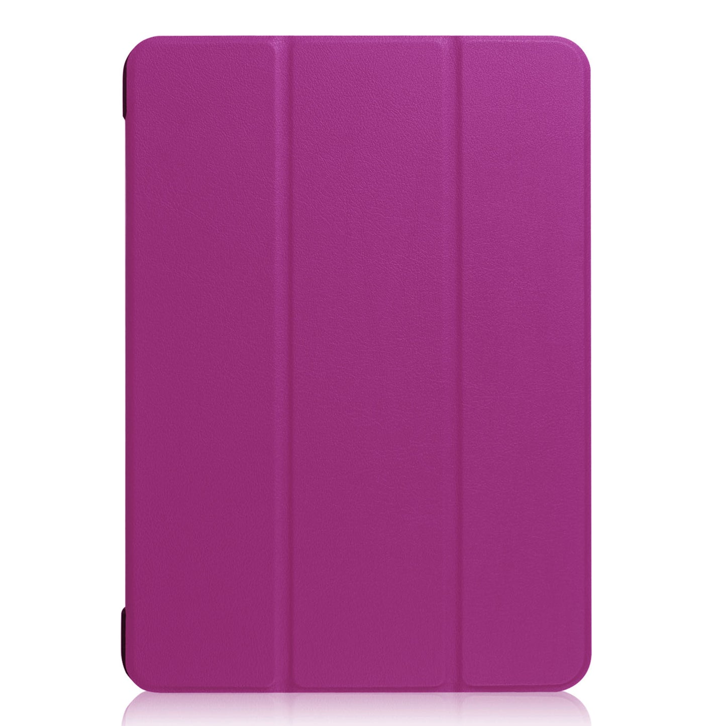For iPad 9.7 (2018) / 9.7 (2017) Tri-fold Stand Lightweight Full Protection Smart Leather Tablet Case Cover