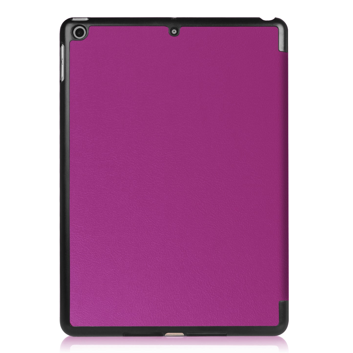 For iPad 9.7 (2018) / 9.7 (2017) Tri-fold Stand Lightweight Full Protection Smart Leather Tablet Case Cover