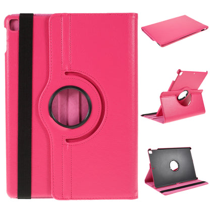 For iPad Air 10.5 (2019) / Pro 10.5 (2017) / iPad 10.2 (2021)/(2020)/(2019) 360-Rotary Stand Leather Tablet Case Litchi Grain