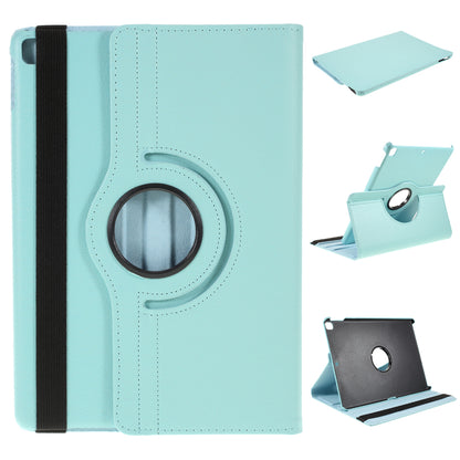 For iPad Air 10.5 (2019) / Pro 10.5 (2017) / iPad 10.2 (2021)/(2020)/(2019) 360-Rotary Stand Leather Tablet Case Litchi Grain