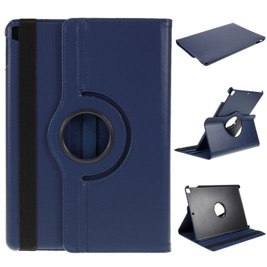 For iPad Air 10.5 (2019) / Pro 10.5 (2017) / iPad 10.2 (2021)/(2020)/(2019) 360-Rotary Stand Leather Tablet Case Litchi Grain