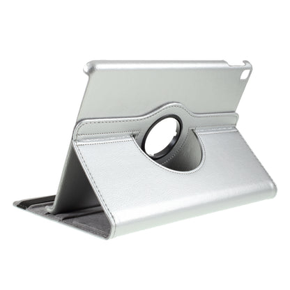 For iPad Air 10.5 (2019) / Pro 10.5 (2017) / iPad 10.2 (2021)/(2020)/(2019) 360-Rotary Stand Leather Tablet Case Litchi Grain