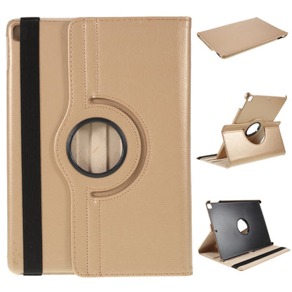 For iPad Air 10.5 (2019) / Pro 10.5 (2017) / iPad 10.2 (2021)/(2020)/(2019) 360-Rotary Stand Leather Tablet Case Litchi Grain