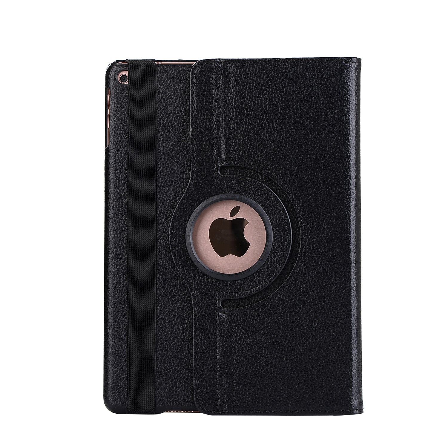 For iPad 9.7 (2018) / 9.7 (2017) Litchi Grain 360 Degree Rotary Stand Smart Leather Tablet Case