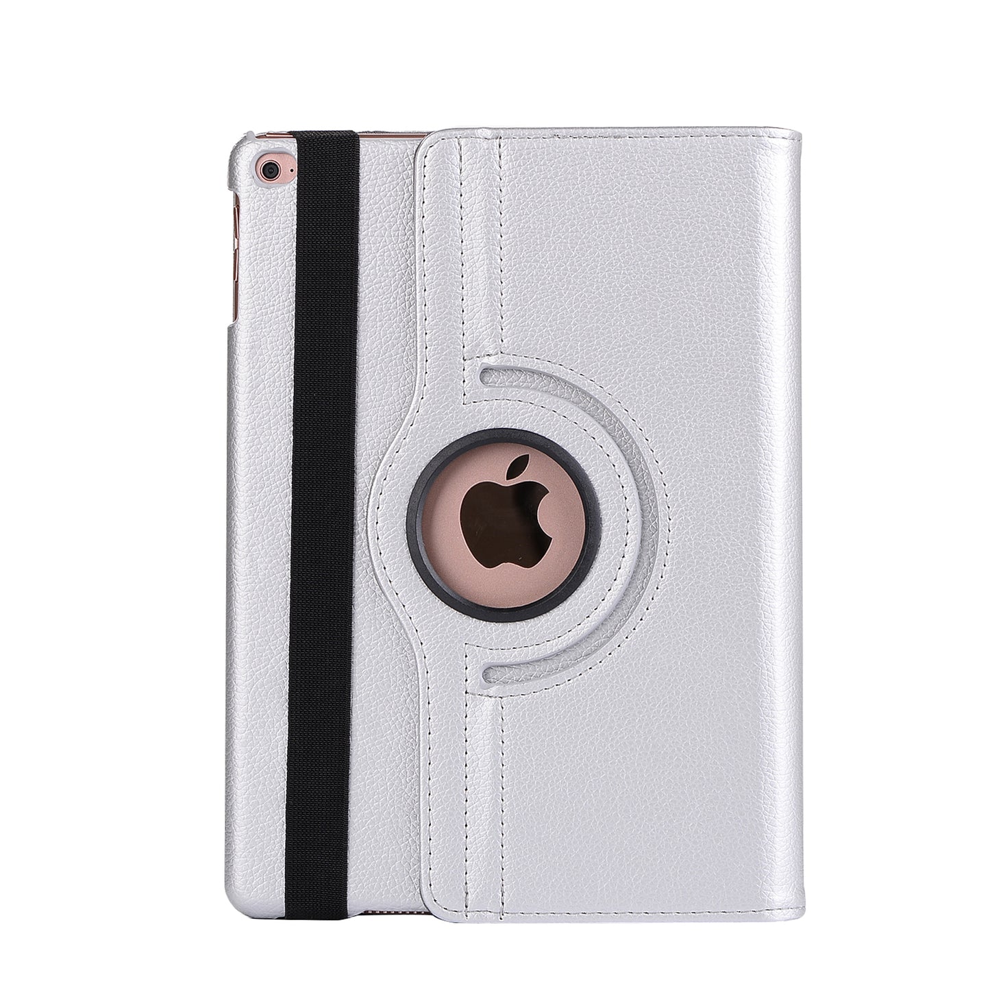 For iPad 9.7 (2018) / 9.7 (2017) Litchi Grain 360 Degree Rotary Stand Smart Leather Tablet Case
