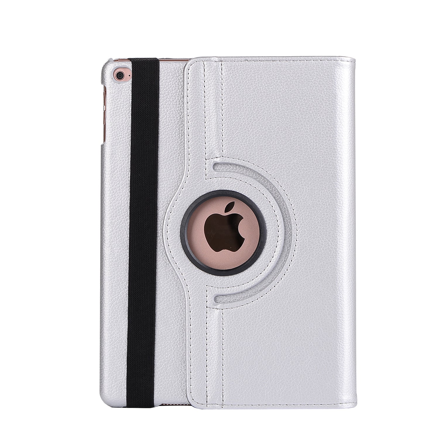 For iPad 9.7 (2018) / 9.7 (2017) Litchi Grain 360 Degree Rotary Stand Smart Leather Tablet Case