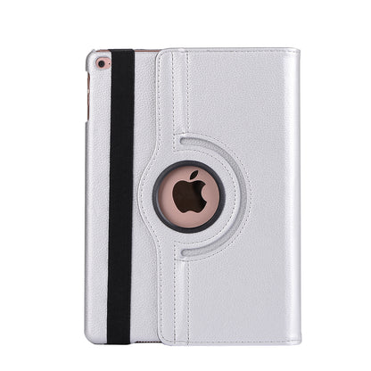 For iPad 9.7 (2018) / 9.7 (2017) Litchi Grain 360 Degree Rotary Stand Smart Leather Tablet Case