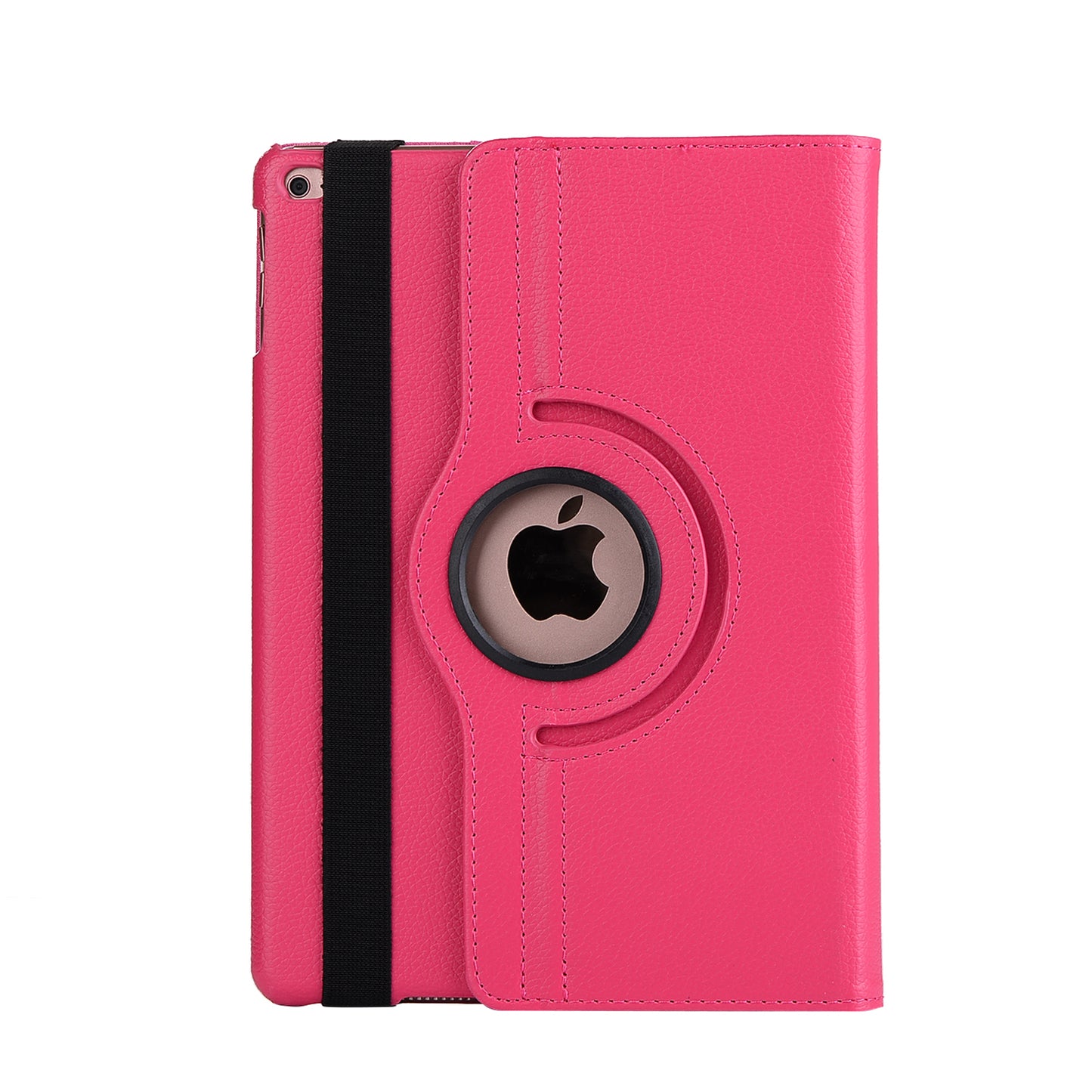 For iPad 9.7 (2018) / 9.7 (2017) Litchi Grain 360 Degree Rotary Stand Smart Leather Tablet Case