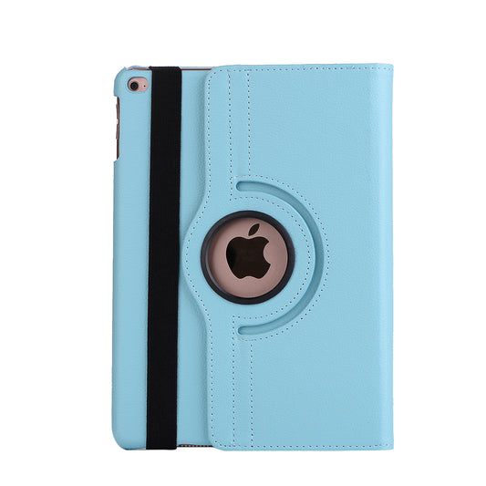 For iPad 9.7 (2018) / 9.7 (2017) Litchi Grain 360 Degree Rotary Stand Smart Leather Tablet Case