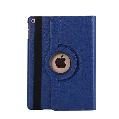 For iPad 9.7 (2018) / 9.7 (2017) Litchi Grain 360 Degree Rotary Stand Smart Leather Tablet Case