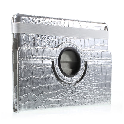 For iPad 9.7 (2018) / 9.7 (2017) Leather Flip Protective Case with 360 Degree Rotary Stand