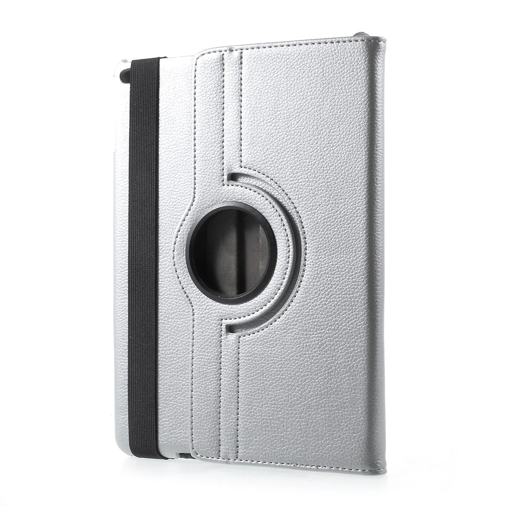 For iPad 9.7 (2018) / 9.7 (2017) Leather Flip Protective Case with 360 Degree Rotary Stand