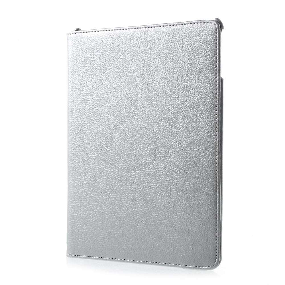 For iPad 9.7 (2018) / 9.7 (2017) Leather Flip Protective Case with 360 Degree Rotary Stand