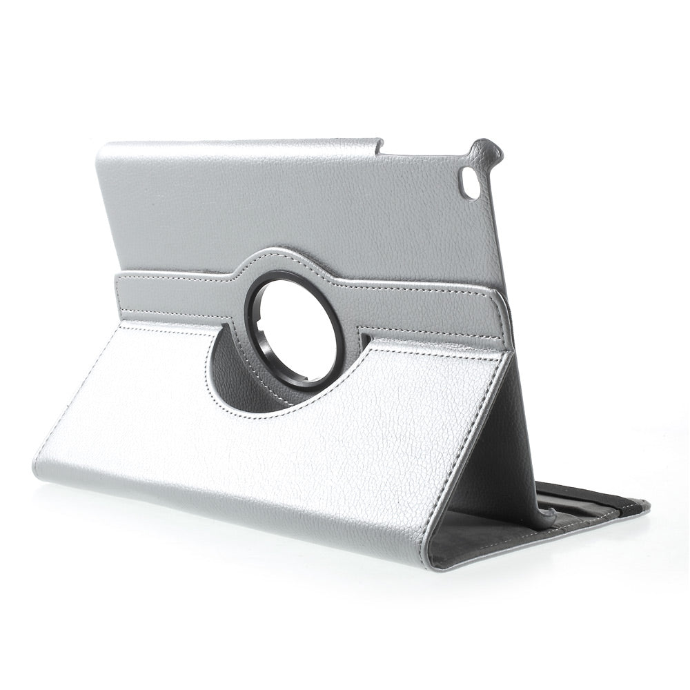 For iPad 9.7 (2018) / 9.7 (2017) Leather Flip Protective Case with 360 Degree Rotary Stand