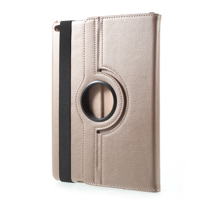 For iPad 9.7 (2018) / 9.7 (2017) Leather Flip Protective Case with 360 Degree Rotary Stand