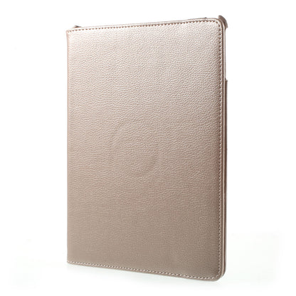 For iPad 9.7 (2018) / 9.7 (2017) Leather Flip Protective Case with 360 Degree Rotary Stand