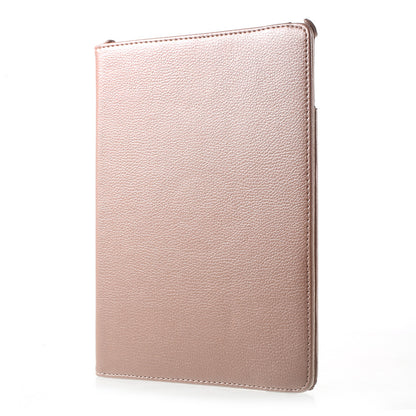 For iPad 9.7 (2018) / 9.7 (2017) Leather Flip Protective Case with 360 Degree Rotary Stand