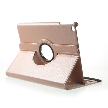 For iPad 9.7 (2018) / 9.7 (2017) Leather Flip Protective Case with 360 Degree Rotary Stand