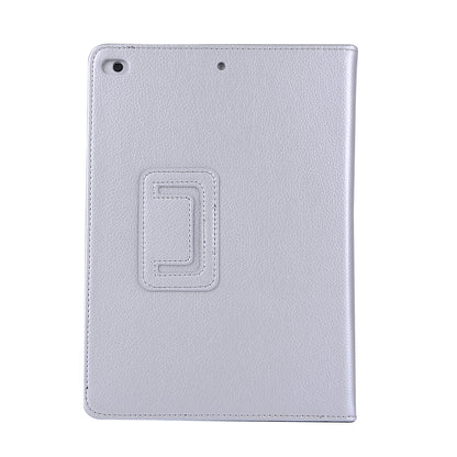 For iPad 9.7 (2018) / 9.7 (2017) Flip Stand Smart Leather Tablet Case Litchi Texture