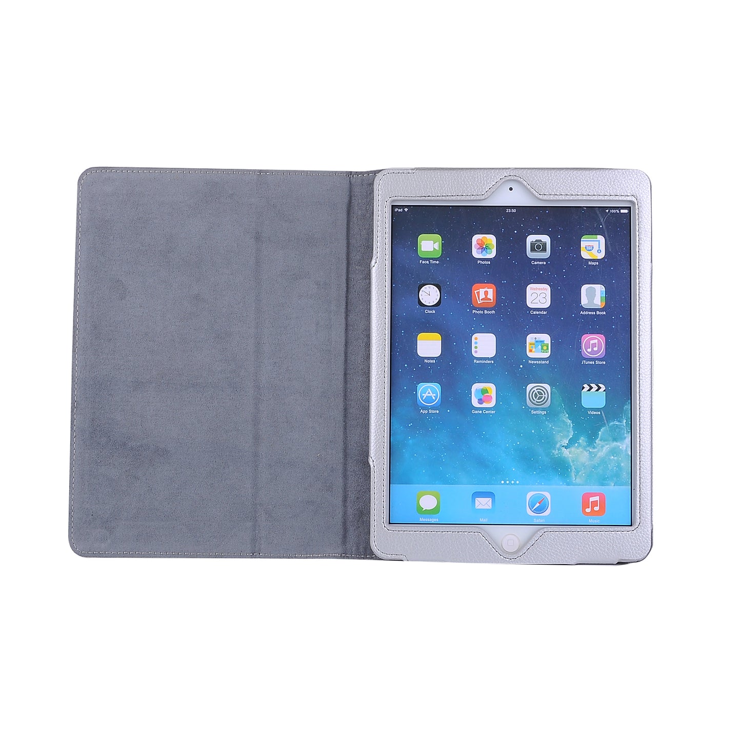 For iPad 9.7 (2018) / 9.7 (2017) Flip Stand Smart Leather Tablet Case Litchi Texture