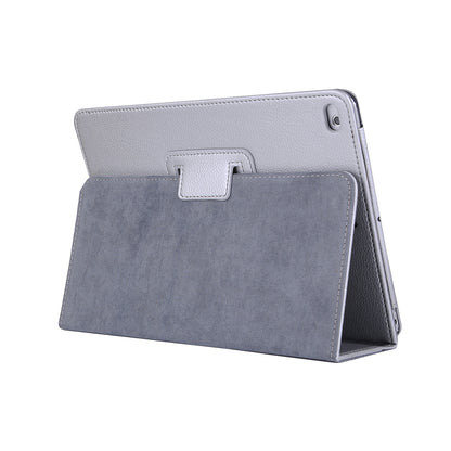For iPad 9.7 (2018) / 9.7 (2017) Flip Stand Smart Leather Tablet Case Litchi Texture