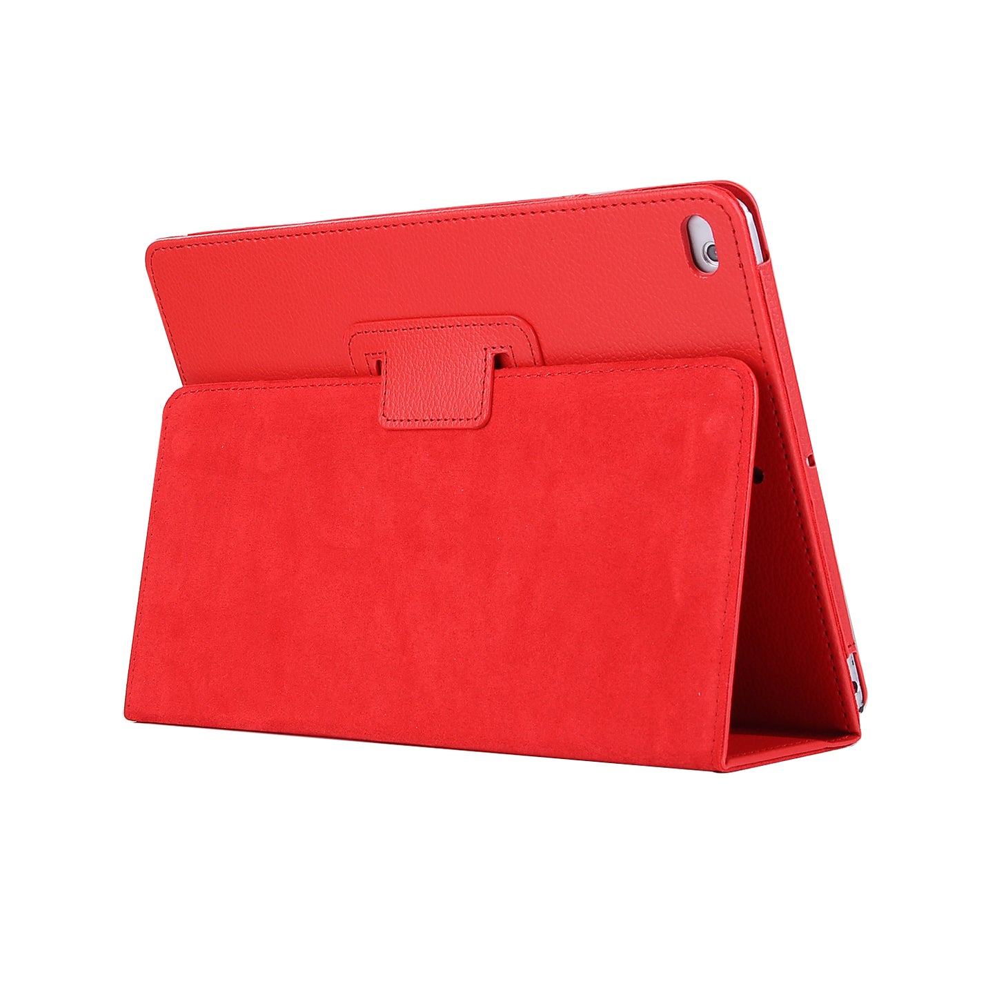 For iPad 9.7 (2018) / 9.7 (2017) Flip Stand Smart Leather Tablet Case Litchi Texture