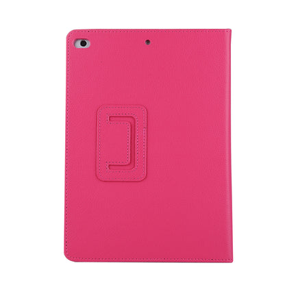 For iPad 9.7 (2018) / 9.7 (2017) Flip Stand Smart Leather Tablet Case Litchi Texture