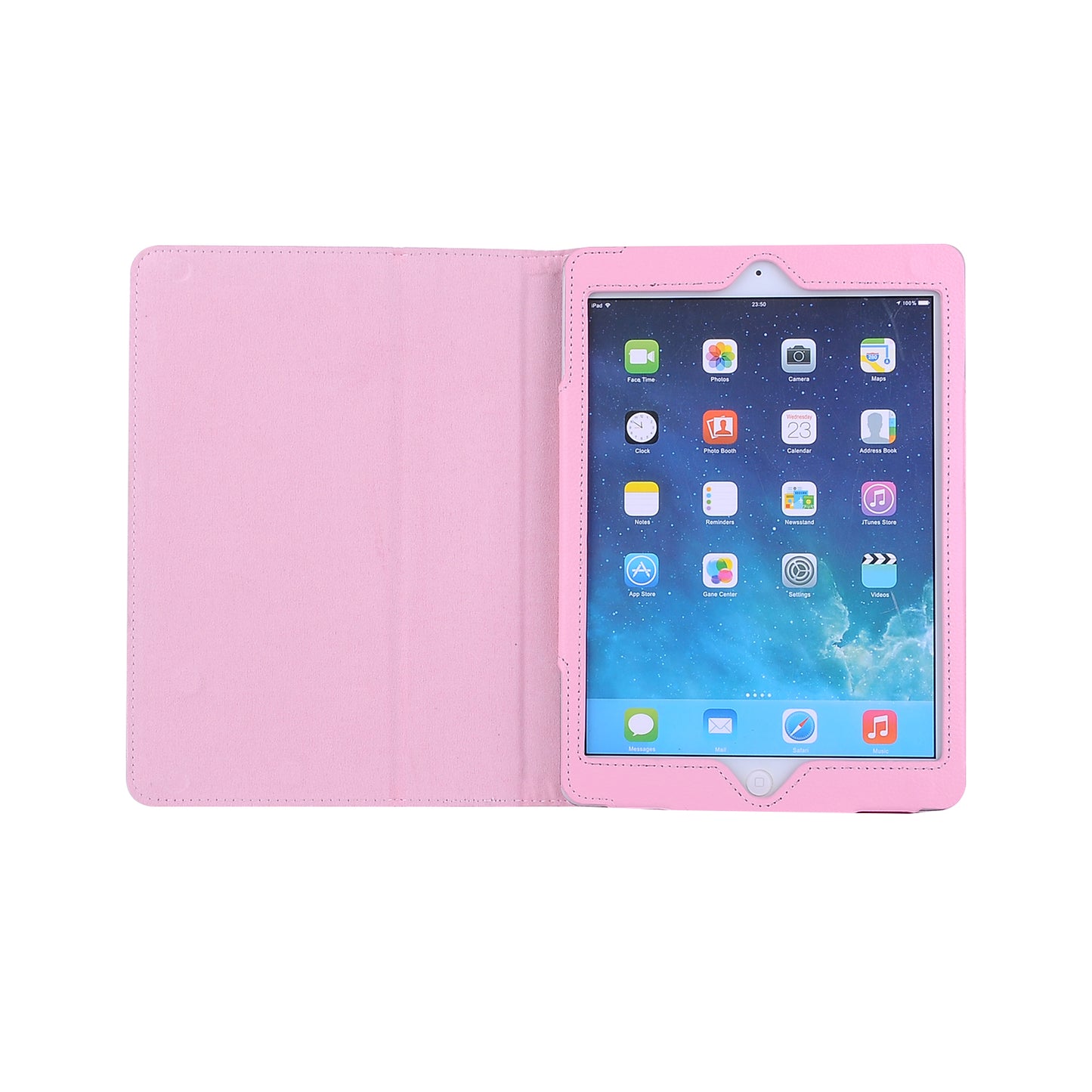For iPad 9.7 (2018) / 9.7 (2017) Flip Stand Smart Leather Tablet Case Litchi Texture