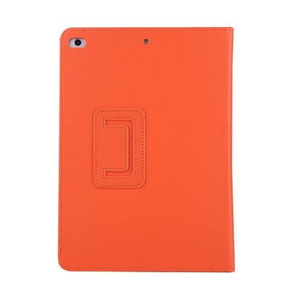 For iPad 9.7 (2018) / 9.7 (2017) Flip Stand Smart Leather Tablet Case Litchi Texture