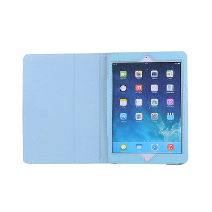 For iPad 9.7 (2018) / 9.7 (2017) Flip Stand Smart Leather Tablet Case Litchi Texture